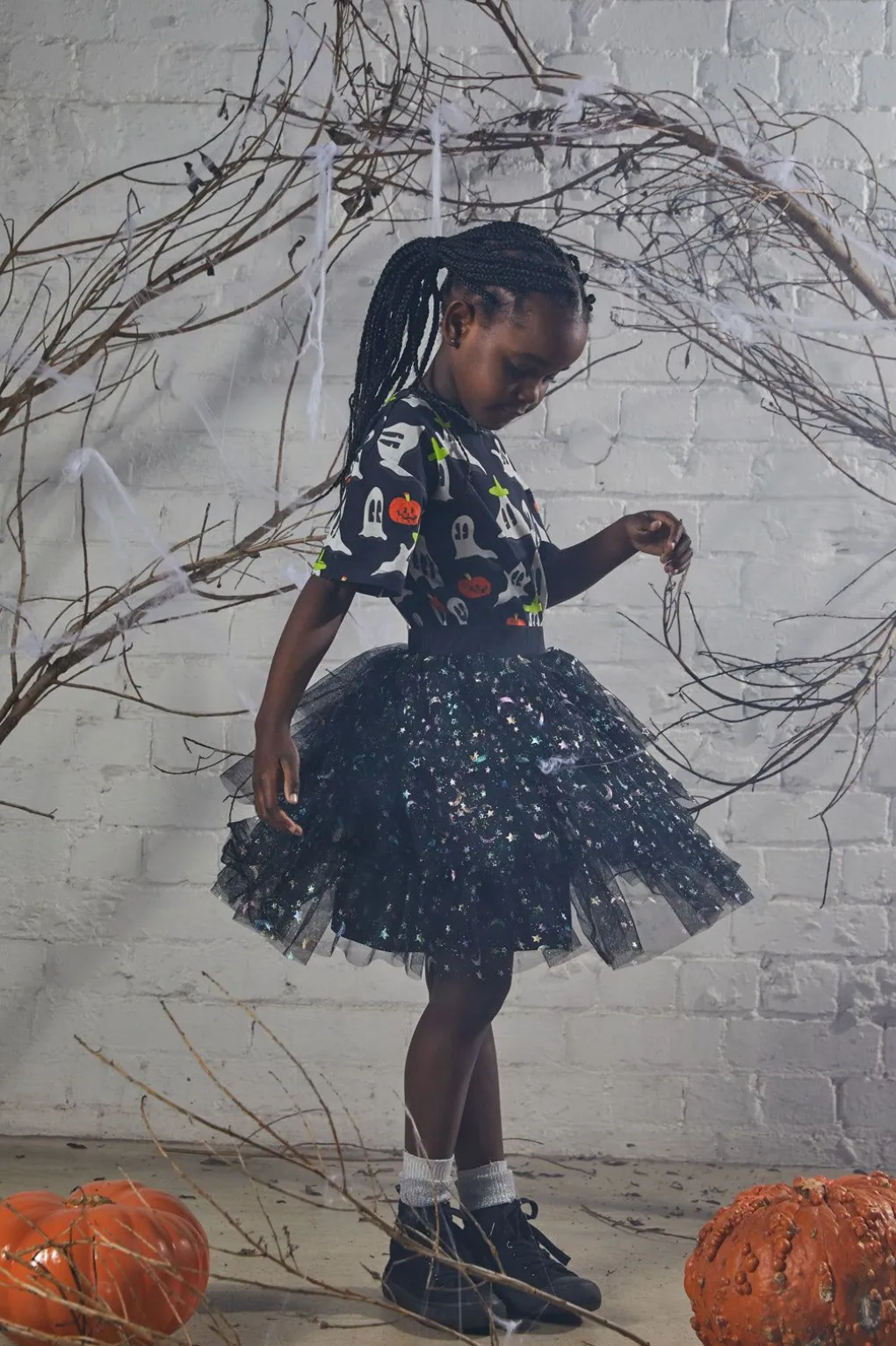 Star Mesh Kids Tulle Skirt