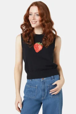 Strawberry Emb Vest