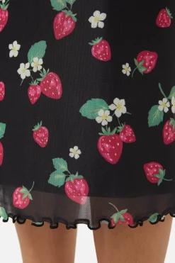 Strawberry Mesh Skirt