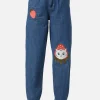 Strawberry Patch Peg Leg Jeans