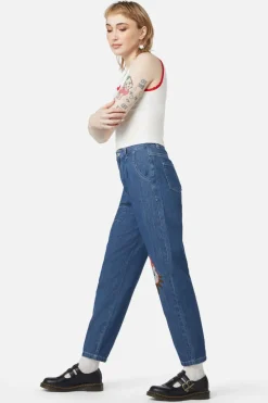 Strawberry Patch Peg Leg Jeans