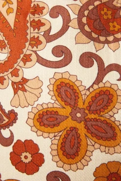 Sunset Paisley Mini Skirt