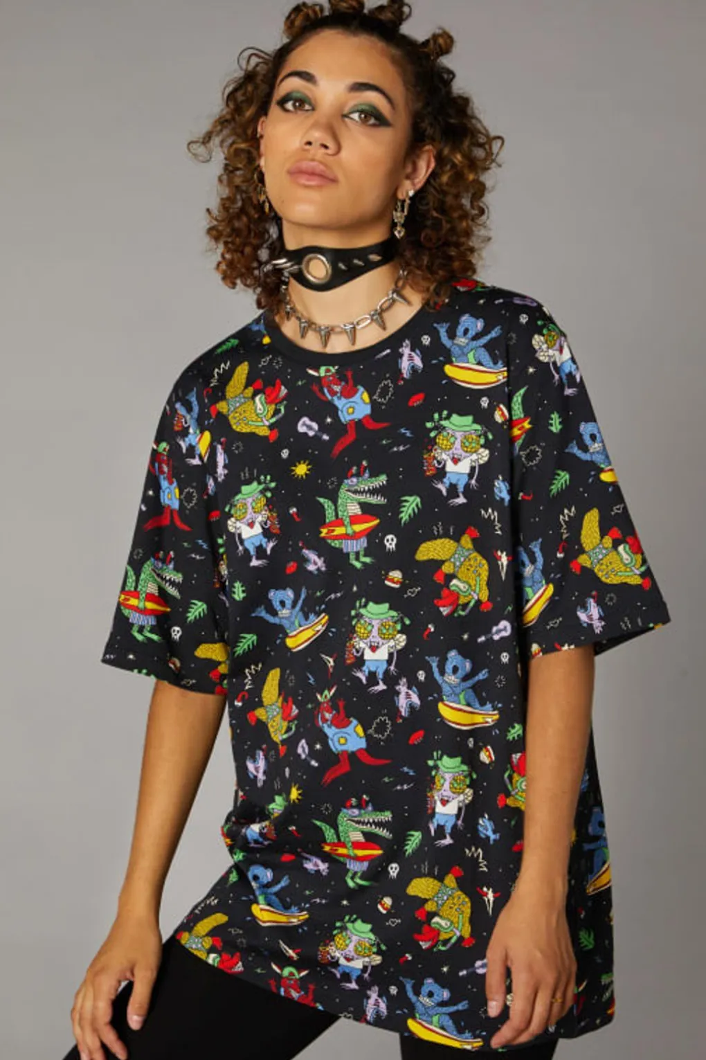 Surfing Creatures Over S Tee