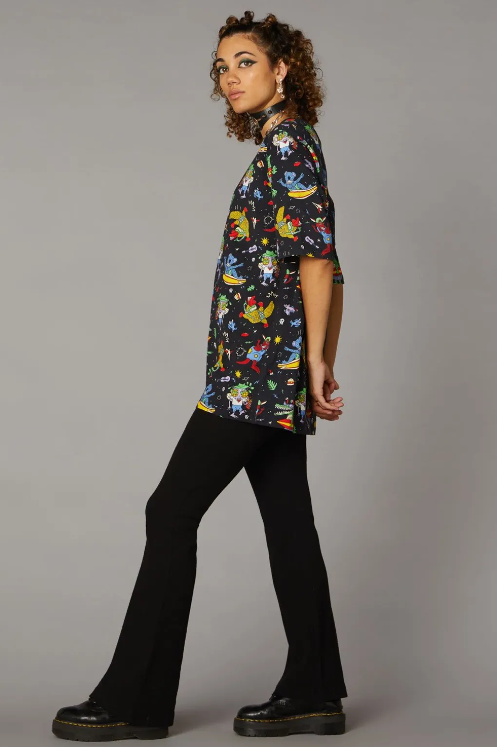 Surfing Creatures Over S Tee