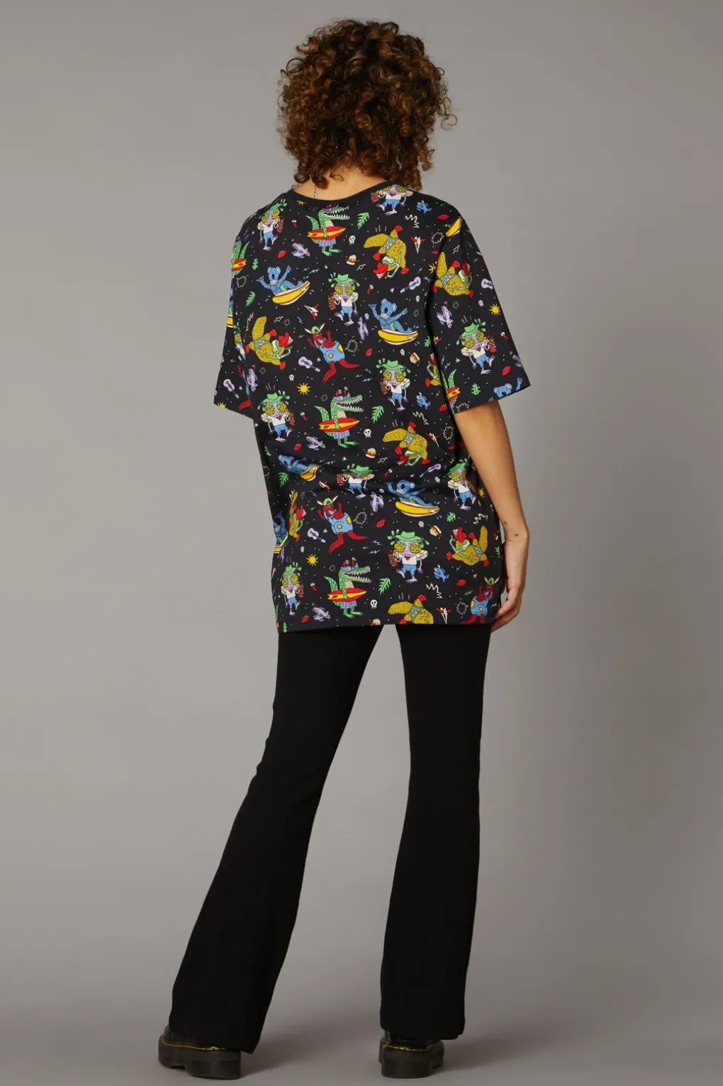 Surfing Creatures Over S Tee