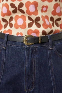 Swirls Buckle Belt