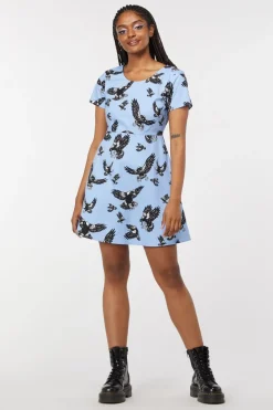 Swoopin Magpie Skater Dress