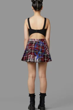 Tag Tartan Corset Top