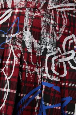 Tag Tartan Miniskirt