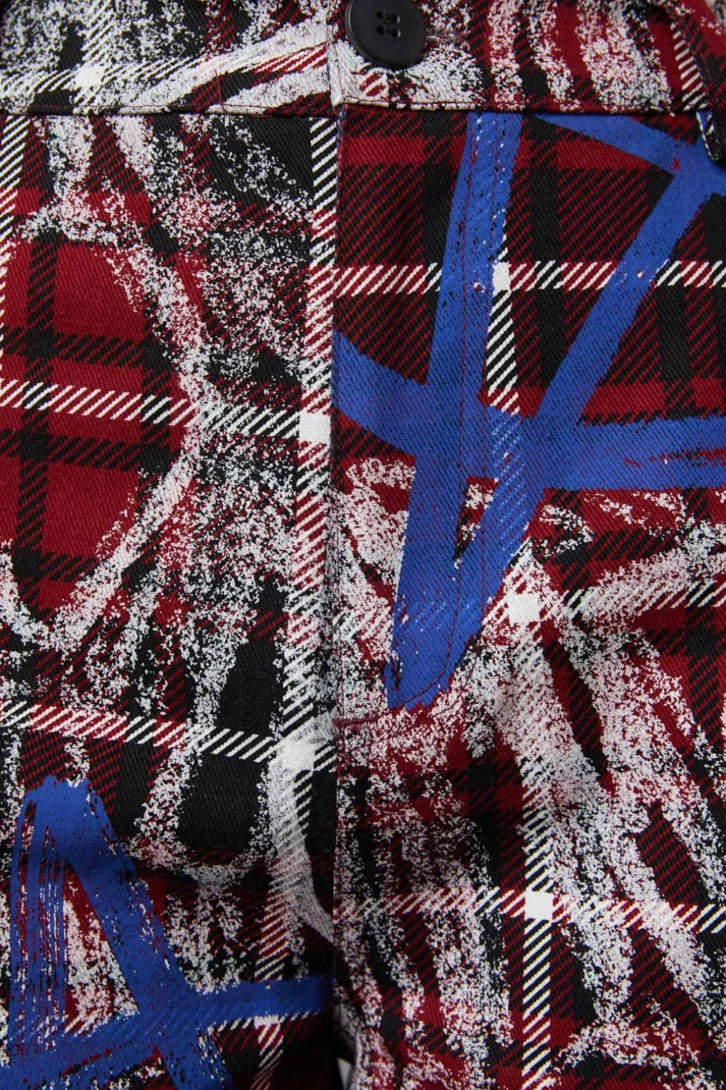 Tag Tartan Wide Leg Pants