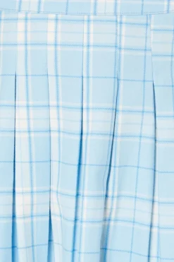 Tartan Mood Pleat Mini Skirt