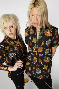 Tattoo Zombie Print Shirt