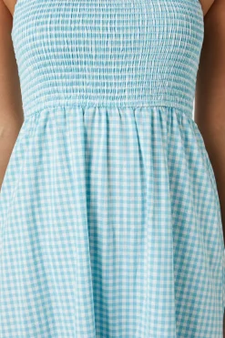 Tessa Check Midi Dress