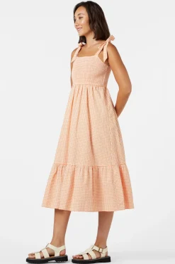 Tessa Check Midi Dress