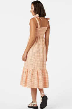 Tessa Check Midi Dress
