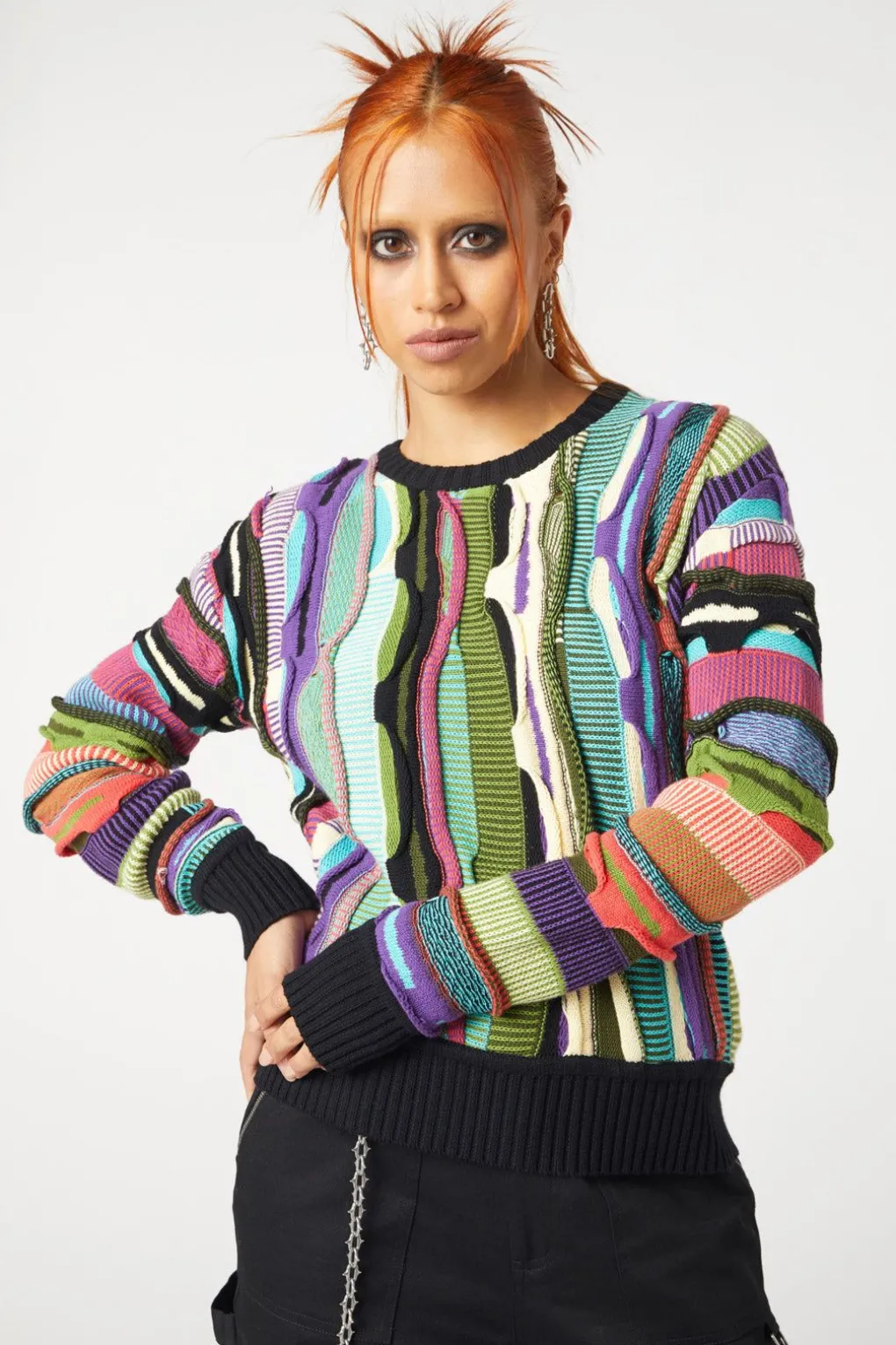 Textured Rage Knit Jumper