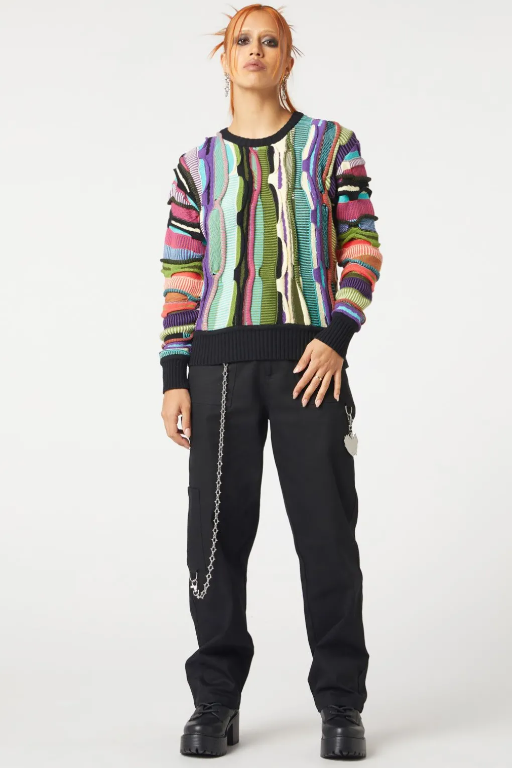 Textured Rage Knit Jumper