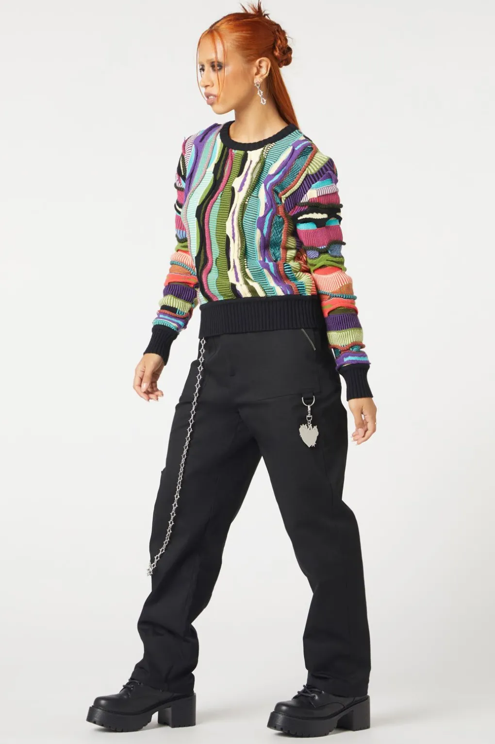 Textured Rage Knit Jumper