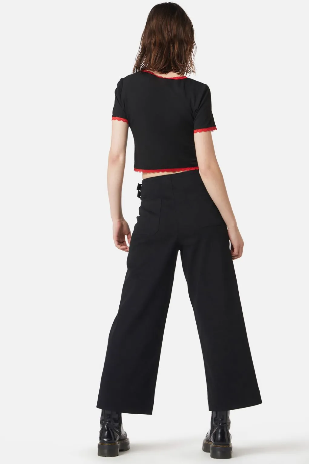 The End Flocked Crop Tee