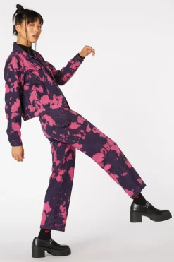 Tie Dye Denim Ex Bf Jacket