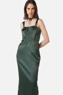 Time Locked Satin Corset Dress