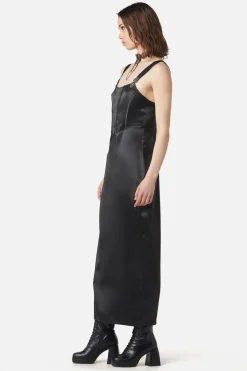 Time Locked Satin Corset Dress