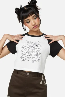 Triassic Line Art Baby Tee