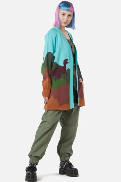 Triassic Scene Knit Cardi