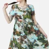 Triassic Scene Printed Dress