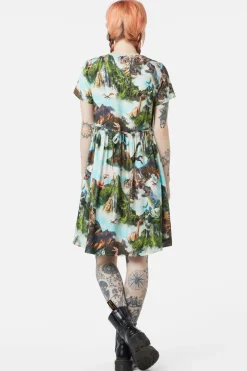 Triassic Scene Printed Dress