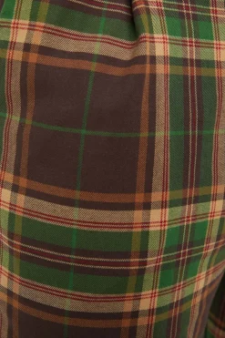 Triassic Tartan Straight Leg Pants