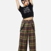 Triassic Tartan Wide Leg Pant