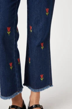 Tulip Embroidered Jean