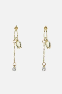 Tulip Pearl Earrings