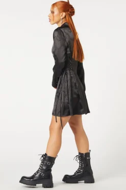 Under Sentence Satin Dress