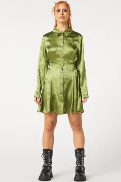 Under Sentence Satin Dress