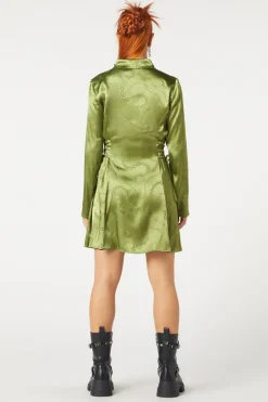 Under Sentence Satin Dress