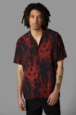 Up In Flames Short Sleeve Shirt