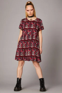 Vampire Goth Print Dress