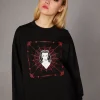 Vampire Print Sweater