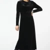 Velour Goth Maxi Dress
