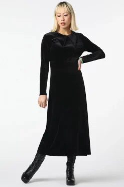 Velour Goth Maxi Dress