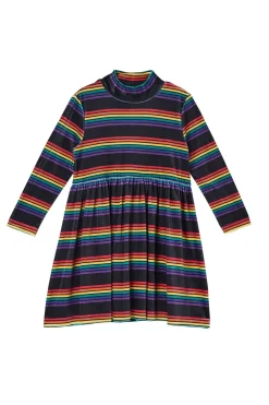 Velour Kids Rainbow Skater Dress