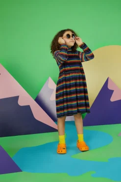 Velour Kids Rainbow Skater Dress