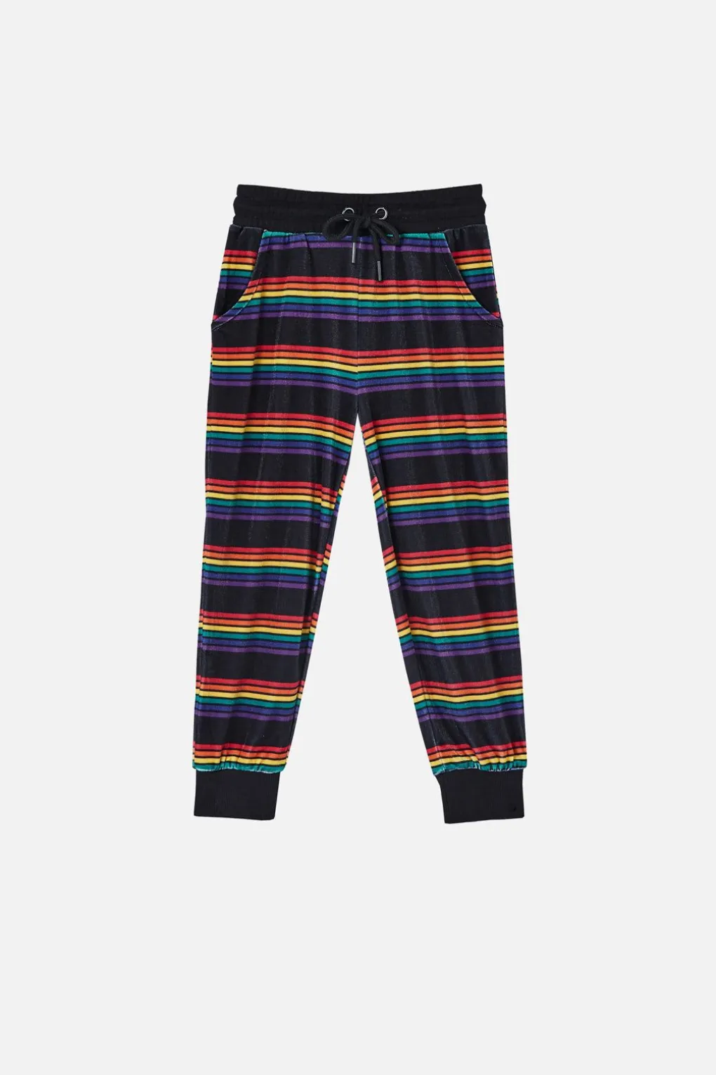 Velour Kids Rainbow Track Pant