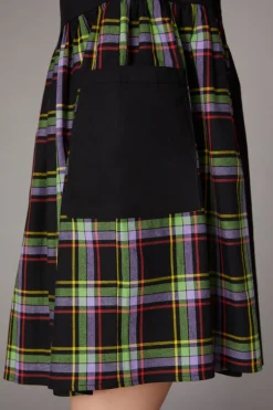 Vivid Tartan Goth Dress