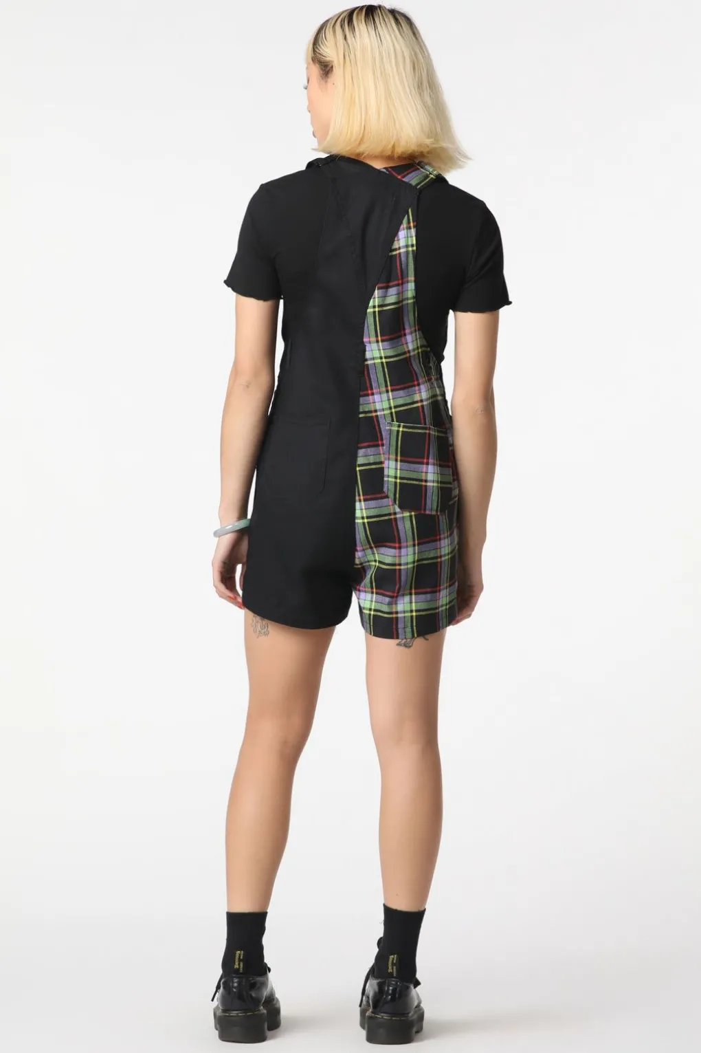 Vivid Tartan Goth Overall