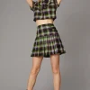 Vivid Tartan Goth Skirt