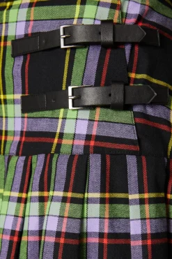 Vivid Tartan Goth Skirt