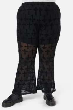 Vowed Flocked Mesh Pant